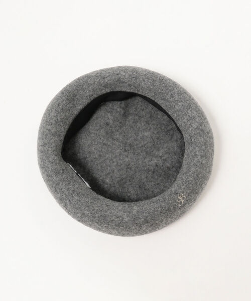 BEAMS BOY（ビームスボーイ）の「BEAMS BOY / BB 刺繍 配色 ベレー 22FW（ハンチング/ベレー帽・レディース・ブラック/ベージュ/ネイビー/グレー・ONE SIZE）」の9枚目の写真