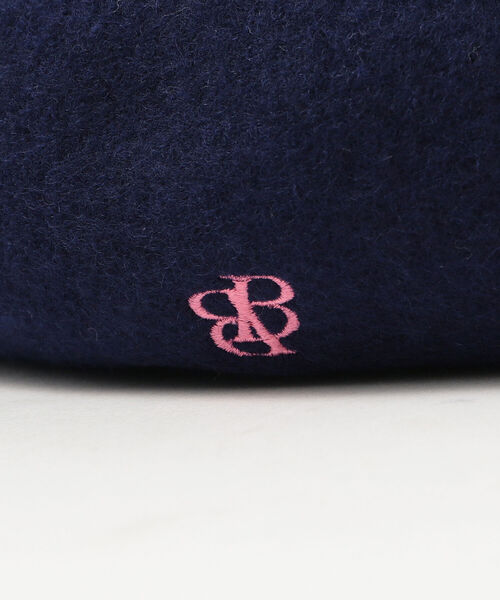 BEAMS BOY（ビームスボーイ）の「BEAMS BOY / BB 刺繍 配色 ベレー 22FW（ハンチング/ベレー帽・レディース・ブラック/ベージュ/ネイビー/グレー・ONE SIZE）」の15枚目の写真