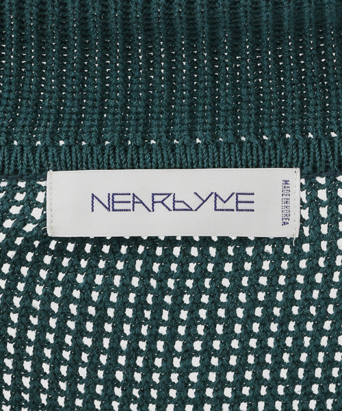 SLOBE IENA(スローブイエナ)の「【NEARBYME/ニアーバイミー】 メッシュスキッパーニット(ニット/セーター・レディース・ブラウン/グリーン・FREE)」の14枚目の写真