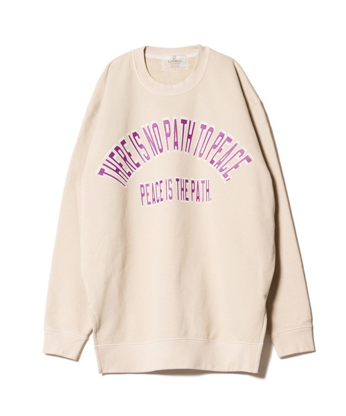 LAYMEE（レイミー）の「College sweat CS / カレッジスウェットカットソー（スウェット・レディース・ブルー/サンドベージュ/ブラック・FREE）」の5枚目の写真