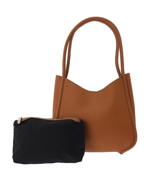 DURAS（デュラス）の「ポーチ付きハンドバッグ（ハンドバッグ・レディース・ホワイト/グリーン/キャメル・FREE）」の3枚目の写真