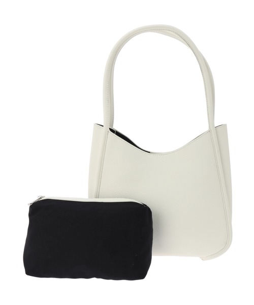 DURAS（デュラス）の「ポーチ付きハンドバッグ（ハンドバッグ・レディース・ホワイト/グリーン/キャメル・FREE）」の7枚目の写真