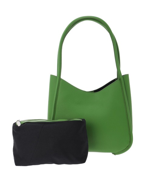 DURAS（デュラス）の「ポーチ付きハンドバッグ（ハンドバッグ・レディース・ホワイト/グリーン/キャメル・FREE）」の6枚目の写真