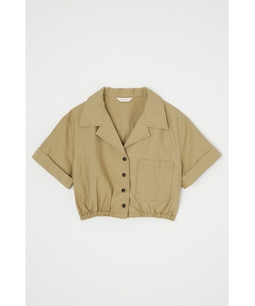 MOUSSY(マウジー)の「CROPPED SAFARI ブラウス(シャツ/ブラウス・レディース・ベージュ/アイボリー/ネイビー/ブラック・FREE)」の9枚目の写真