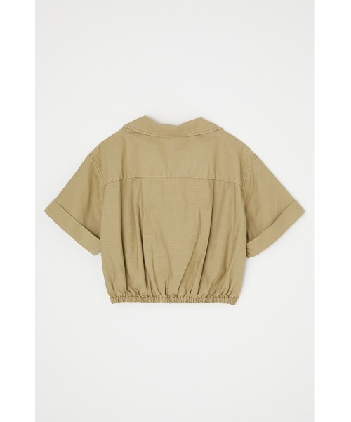 MOUSSY(マウジー)の「CROPPED SAFARI ブラウス(シャツ/ブラウス・レディース・ベージュ/アイボリー/ネイビー/ブラック・FREE)」の8枚目の写真