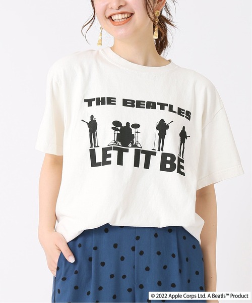B.C STOCK(ベーセーストック)の「【GOOD ROCK SPEED/グッドロックスピード】BEATLES TEE(Tシャツ/カットソー・レディース・ホワイト/ブラック/ピンク/グリーン・FREE)」の2枚目の写真