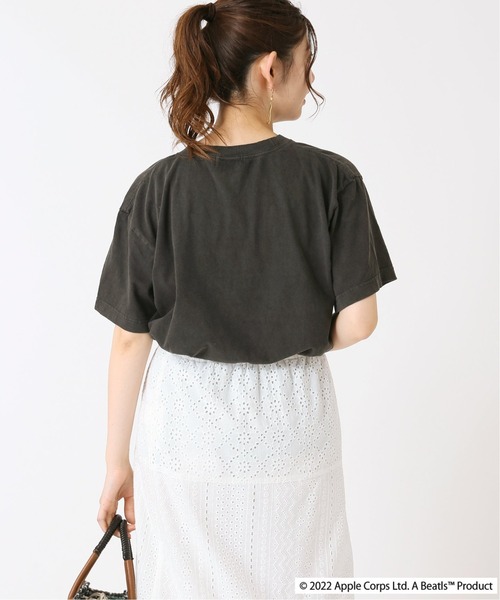 B.C STOCK(ベーセーストック)の「【GOOD ROCK SPEED/グッドロックスピード】BEATLES TEE(Tシャツ/カットソー・レディース・ホワイト/ブラック/ピンク/グリーン・FREE)」の7枚目の写真