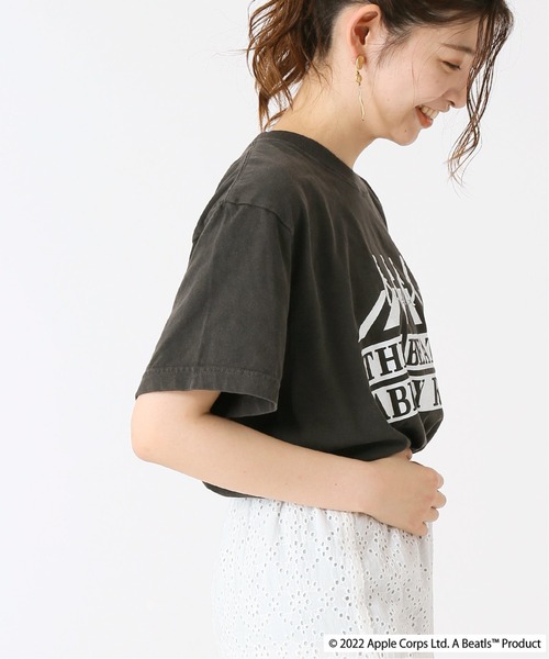 B.C STOCK(ベーセーストック)の「【GOOD ROCK SPEED/グッドロックスピード】BEATLES TEE(Tシャツ/カットソー・レディース・ホワイト/ブラック/ピンク/グリーン・FREE)」の8枚目の写真