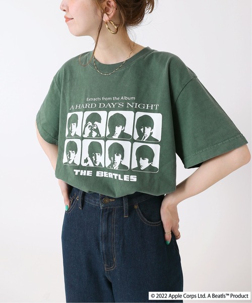 B.C STOCK(ベーセーストック)の「【GOOD ROCK SPEED/グッドロックスピード】BEATLES TEE(Tシャツ/カットソー・レディース・ホワイト/ブラック/ピンク/グリーン・FREE)」の14枚目の写真