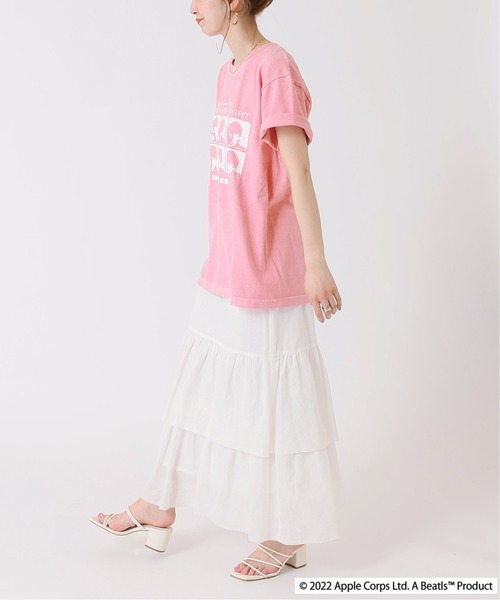 B.C STOCK(ベーセーストック)の「【GOOD ROCK SPEED/グッドロックスピード】BEATLES TEE(Tシャツ/カットソー・レディース・ホワイト/ブラック/ピンク/グリーン・FREE)」の21枚目の写真