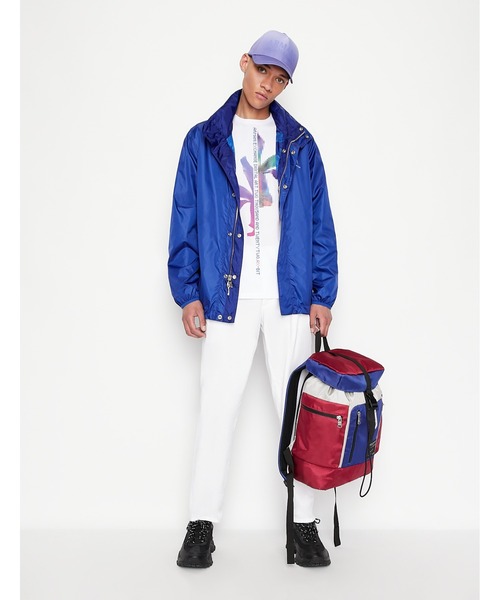 ARMANI EXCHANGE(アルマーニエクスチェンジ)の「【A|X アルマーニ エクスチェンジ】デジタルアート 半袖クルーネックTシャツ/REGULAR(Tシャツ/カットソー・メンズ・ホワイト/ネイビー・SMALL/MEDIUM/LARGE/X-LARGE/X-SMALL)」の6枚目の写真