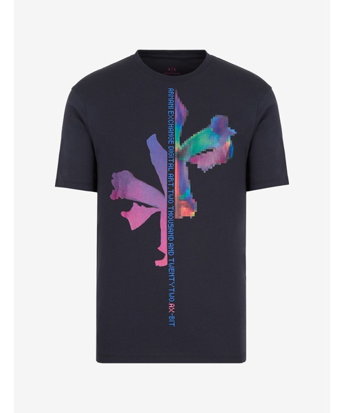 ARMANI EXCHANGE(アルマーニエクスチェンジ)の「【A|X アルマーニ エクスチェンジ】デジタルアート 半袖クルーネックTシャツ/REGULAR(Tシャツ/カットソー・メンズ・ホワイト/ネイビー・SMALL/MEDIUM/LARGE/X-LARGE/X-SMALL)」の12枚目の写真