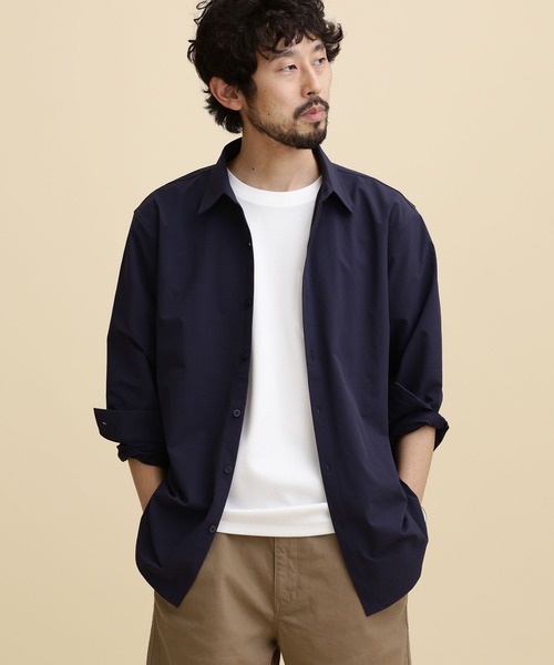 NANO universe（ナノユニバース）の「LB.04/イージーケアレギュラーカラーシャツ（シャツ/ブラウス・メンズ・ベージュ/ネイビー/ブラック・L/S/M/XL）」の3枚目の写真