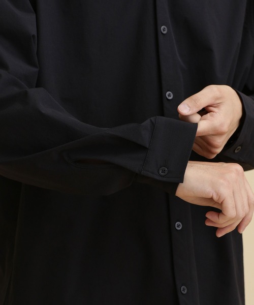 NANO universe（ナノユニバース）の「LB.04/イージーケアレギュラーカラーシャツ（シャツ/ブラウス・メンズ・ベージュ/ネイビー/ブラック・L/S/M/XL）」の5枚目の写真