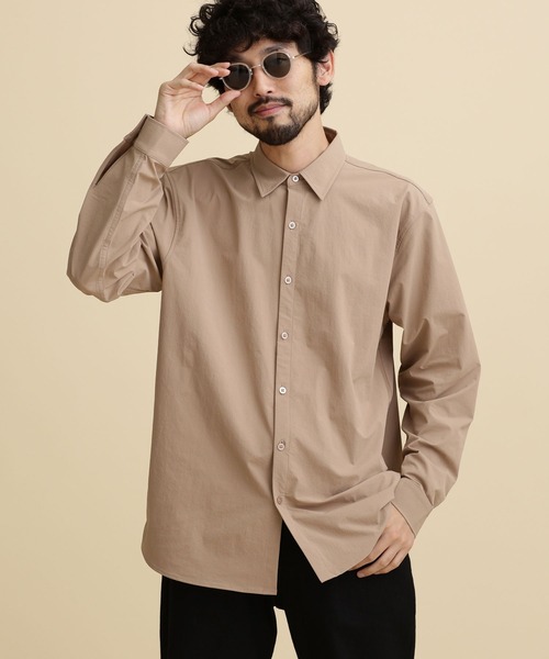 NANO universe（ナノユニバース）の「LB.04/イージーケアレギュラーカラーシャツ（シャツ/ブラウス・メンズ・ベージュ/ネイビー/ブラック・L/S/M/XL）」の12枚目の写真