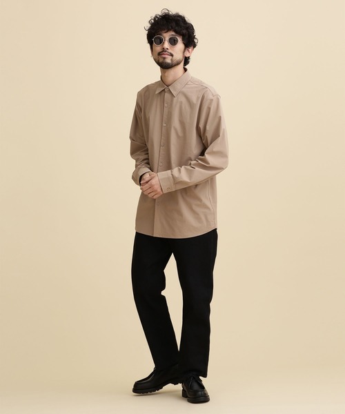 NANO universe（ナノユニバース）の「LB.04/イージーケアレギュラーカラーシャツ（シャツ/ブラウス・メンズ・ベージュ/ネイビー/ブラック・L/S/M/XL）」の10枚目の写真