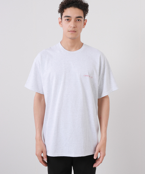 BAMBOO SHOOTS(バンブーシュート)の「【BAMBOO SHOOTS/バンブーシュート】CAMPING CA / キャンピング 蚊(Tシャツ/カットソー・メンズ・ライトグレー/キャメル・MEDIUM/LARGE/X-LARGE)」の4枚目の写真