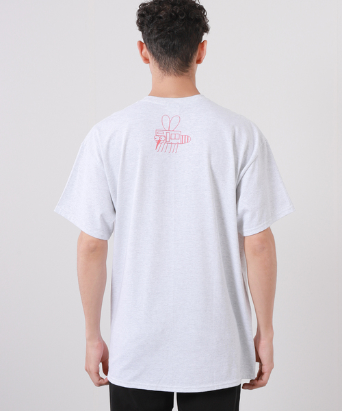 BAMBOO SHOOTS(バンブーシュート)の「【BAMBOO SHOOTS/バンブーシュート】CAMPING CA / キャンピング 蚊(Tシャツ/カットソー・メンズ・ライトグレー/キャメル・MEDIUM/LARGE/X-LARGE)」の6枚目の写真