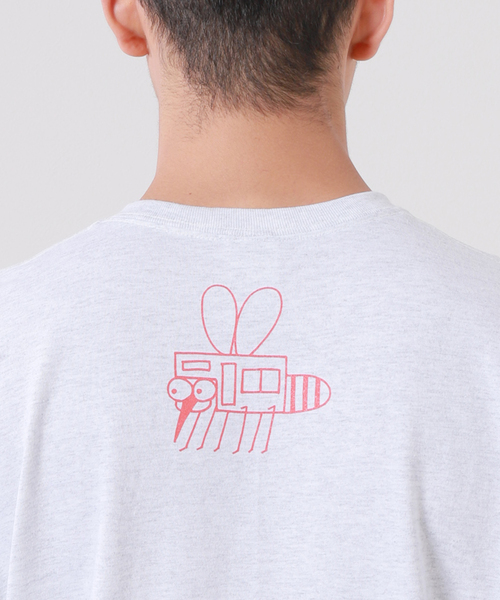 BAMBOO SHOOTS(バンブーシュート)の「【BAMBOO SHOOTS/バンブーシュート】CAMPING CA / キャンピング 蚊(Tシャツ/カットソー・メンズ・ライトグレー/キャメル・MEDIUM/LARGE/X-LARGE)」の8枚目の写真