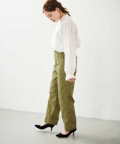 le.coeur blanc(ルクールブラン)の「リバーレーススタンドネックブラウス(シャツ/ブラウス・レディース・オフホワイト・38)」の14枚目の写真