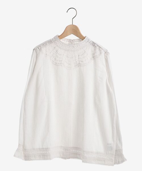le.coeur blanc(ルクールブラン)の「リバーレーススタンドネックブラウス(シャツ/ブラウス・レディース・オフホワイト・38)」の16枚目の写真