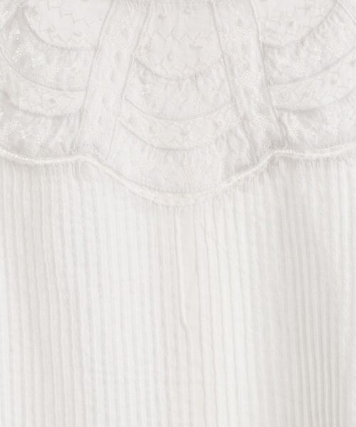 le.coeur blanc(ルクールブラン)の「リバーレーススタンドネックブラウス(シャツ/ブラウス・レディース・オフホワイト・38)」の20枚目の写真