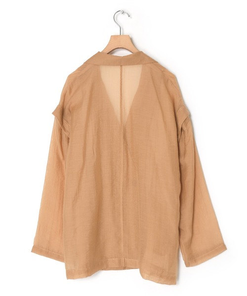 w closet(ダブルクローゼット)の「【マルチウェイ】テーラードシャツジャケット(テーラードジャケット・レディース・ベージュ/ピンク/アイボリー/ライトベージュ・FREE)」の10枚目の写真