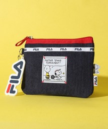 FILA（フィラ）の「【FILA × PEANUTS】スヌーピーコラボ コーデュロイフラットポーチ（ポーチ・メンズ）」