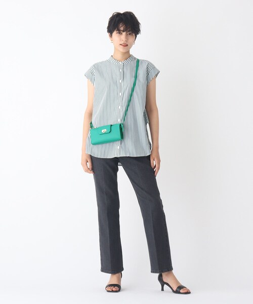 OPAQUE.CLIP（オペークドットクリップ）の「◆ウォレットミニショルダーバッグ（ショルダーバッグ・レディース・ダークグリーン/オフホワイト/ボルドー・00）」の4枚目の写真