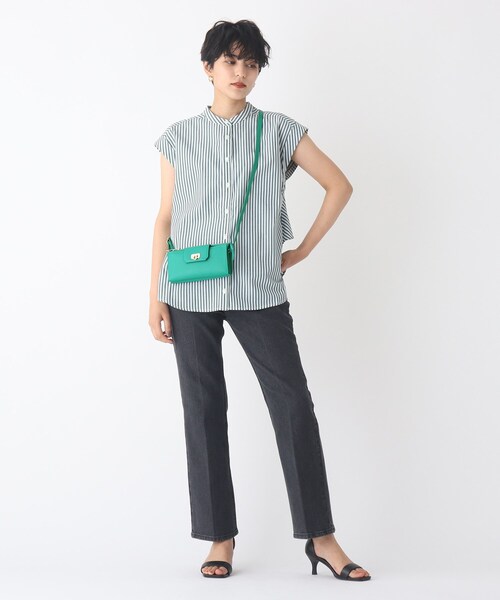 OPAQUE.CLIP（オペークドットクリップ）の「◆ウォレットミニショルダーバッグ（ショルダーバッグ・レディース・ダークグリーン/オフホワイト/ボルドー・00）」の5枚目の写真