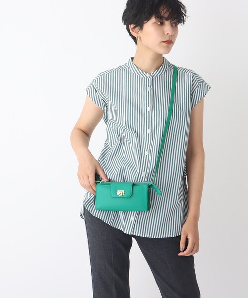 OPAQUE.CLIP（オペークドットクリップ）の「◆ウォレットミニショルダーバッグ（ショルダーバッグ・レディース・ダークグリーン/オフホワイト/ボルドー・00）」の6枚目の写真