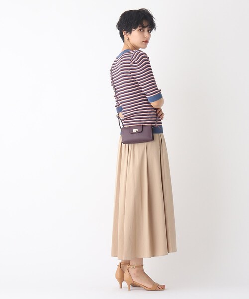 OPAQUE.CLIP（オペークドットクリップ）の「◆ウォレットミニショルダーバッグ（ショルダーバッグ・レディース・ダークグリーン/オフホワイト/ボルドー・00）」の7枚目の写真