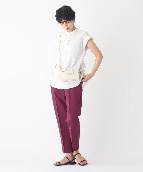 OPAQUE.CLIP（オペークドットクリップ）の「◆ウォレットミニショルダーバッグ（ショルダーバッグ・レディース・ダークグリーン/オフホワイト/ボルドー・00）」の10枚目の写真