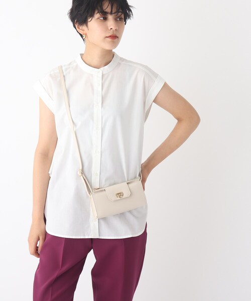 OPAQUE.CLIP（オペークドットクリップ）の「◆ウォレットミニショルダーバッグ（ショルダーバッグ・レディース・ダークグリーン/オフホワイト/ボルドー・00）」の12枚目の写真