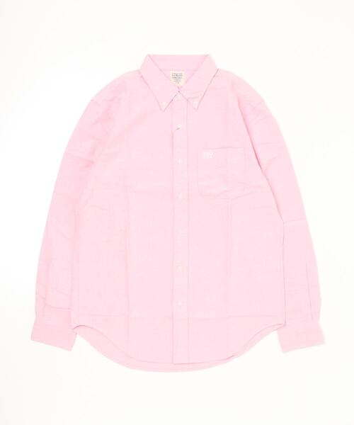 AVIREX（アヴィレックス）の「【DAILY WEAR】LONGSLEEVE OXFORD B.D SHIRT / 長袖 オックスフォード ボタンダウン シャツ / AVIREX / アヴィレックス（シャツ/ブラウス・メンズ・ブルー系その他3/ホワイト/ピンク・S/2XL/L/M/XL）」の3枚目の写真