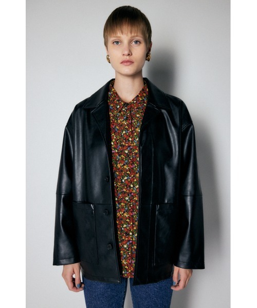 MOUSSY（マウジー）の「F/LEATHER SHIRT ジャケット（ライダース