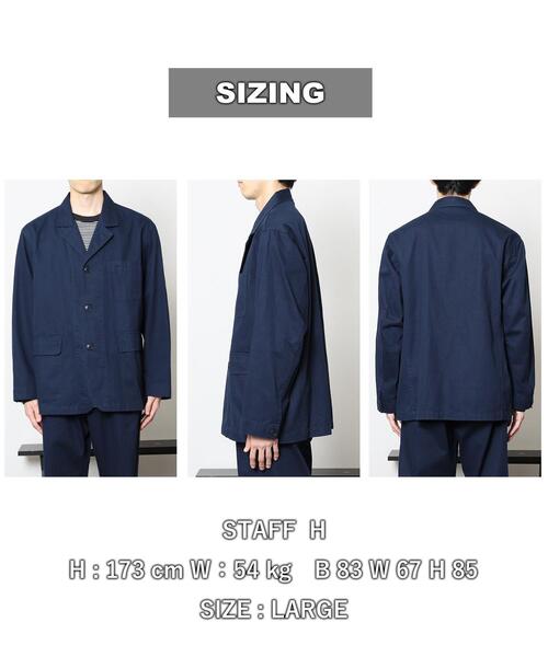 coen（コーエン）の「チノカバーオールジャケット(セットアップ対応)（カバーオール・メンズ・ネイビー・SMALL/MEDIUM/LARGE/X-LARGE）」の8枚目の写真