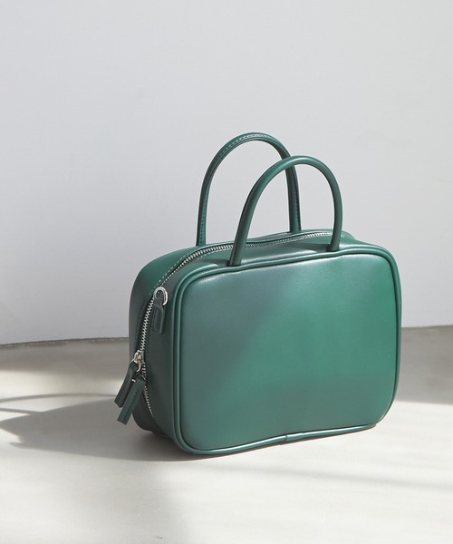 LOWRYS FARM(ローリーズファーム)の「ラウンドファスナーBAG 157738(ショルダーバッグ・レディース・ブラック/グリーン/アイボリー・FREE)」の3枚目の写真