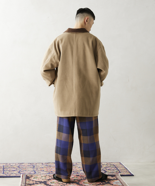JOURNAL STANDARD relume（ジャーナルスタンダード　レリューム）の「【ALASKAN / アラスカン】ネルチェックパンツ（その他パンツ・メンズ・モスグリーン/ウッド/ブラック系その他/キャメル・MEDIUM/LARGE）」の21枚目の写真
