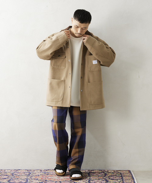 JOURNAL STANDARD relume（ジャーナルスタンダード　レリューム）の「【ALASKAN / アラスカン】ネルチェックパンツ（その他パンツ・メンズ・モスグリーン/ウッド/ブラック系その他/キャメル・MEDIUM/LARGE）」の20枚目の写真