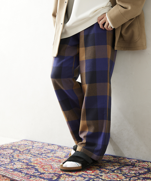 JOURNAL STANDARD relume（ジャーナルスタンダード　レリューム）の「【ALASKAN / アラスカン】ネルチェックパンツ（その他パンツ・メンズ・モスグリーン/ウッド/ブラック系その他/キャメル・MEDIUM/LARGE）」の17枚目の写真