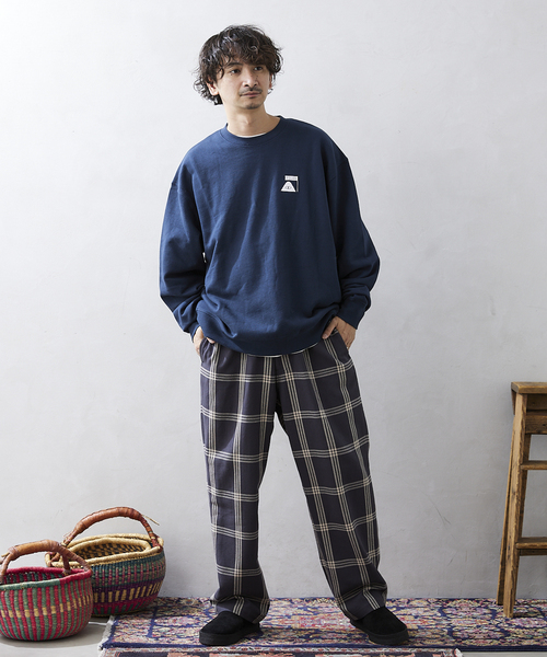 JOURNAL STANDARD relume（ジャーナルスタンダード　レリューム）の「【ALASKAN / アラスカン】ネルチェックパンツ（その他パンツ・メンズ・モスグリーン/ウッド/ブラック系その他/キャメル・MEDIUM/LARGE）」の9枚目の写真