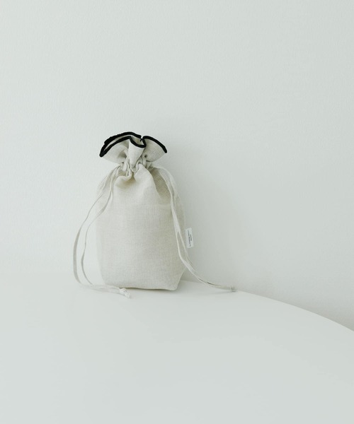 URBAN RESEARCH DOORS（アーバンリサーチドアーズ）の「DOORS LIVING PRODUCTS　コットンリネンライン巾着S（その他雑貨・レディース・ブラック・SMALL）」の9枚目の写真