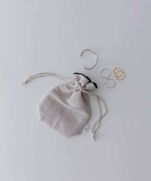 URBAN RESEARCH DOORS（アーバンリサーチドアーズ）の「DOORS LIVING PRODUCTS　コットンリネンライン巾着S（その他雑貨・レディース・ブラック・SMALL）」の10枚目の写真