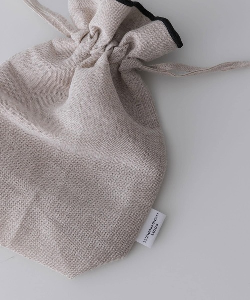 URBAN RESEARCH DOORS（アーバンリサーチドアーズ）の「DOORS LIVING PRODUCTS　コットンリネンライン巾着S（その他雑貨・レディース・ブラック・SMALL）」の11枚目の写真