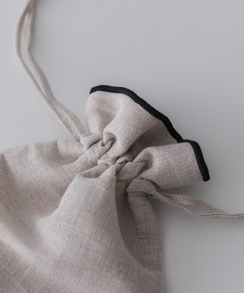 URBAN RESEARCH DOORS（アーバンリサーチドアーズ）の「DOORS LIVING PRODUCTS　コットンリネンライン巾着S（その他雑貨・レディース・ブラック・SMALL）」の12枚目の写真