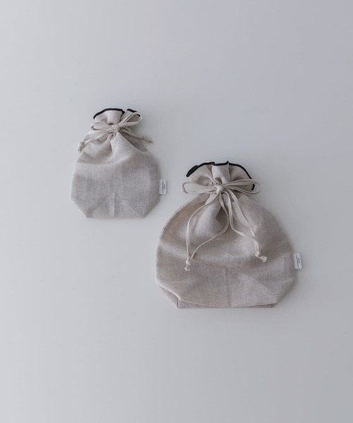 URBAN RESEARCH DOORS（アーバンリサーチドアーズ）の「DOORS LIVING PRODUCTS　コットンリネンライン巾着S（その他雑貨・レディース・ブラック・SMALL）」の15枚目の写真