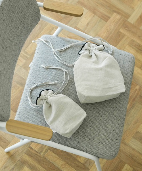 URBAN RESEARCH DOORS（アーバンリサーチドアーズ）の「DOORS LIVING PRODUCTS　コットンリネンライン巾着S（その他雑貨・レディース・ブラック・SMALL）」の17枚目の写真