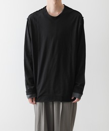 80/2ピマコットンレイヤード L/S TEE  /  80/2 TIGHT TENSION JERSEY LAYERED L/S TEE