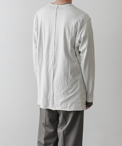 ATTACHMENT(アタッチメント)の「80/2ピマコットンレイヤード L/S TEE / 80/2 TIGHT TENSION JERSEY LAYERED L/S TEE(Tシャツ/カットソー・メンズ・ホワイト/オフホワイト/ブラック・3/2/1/4)」の17枚目の写真